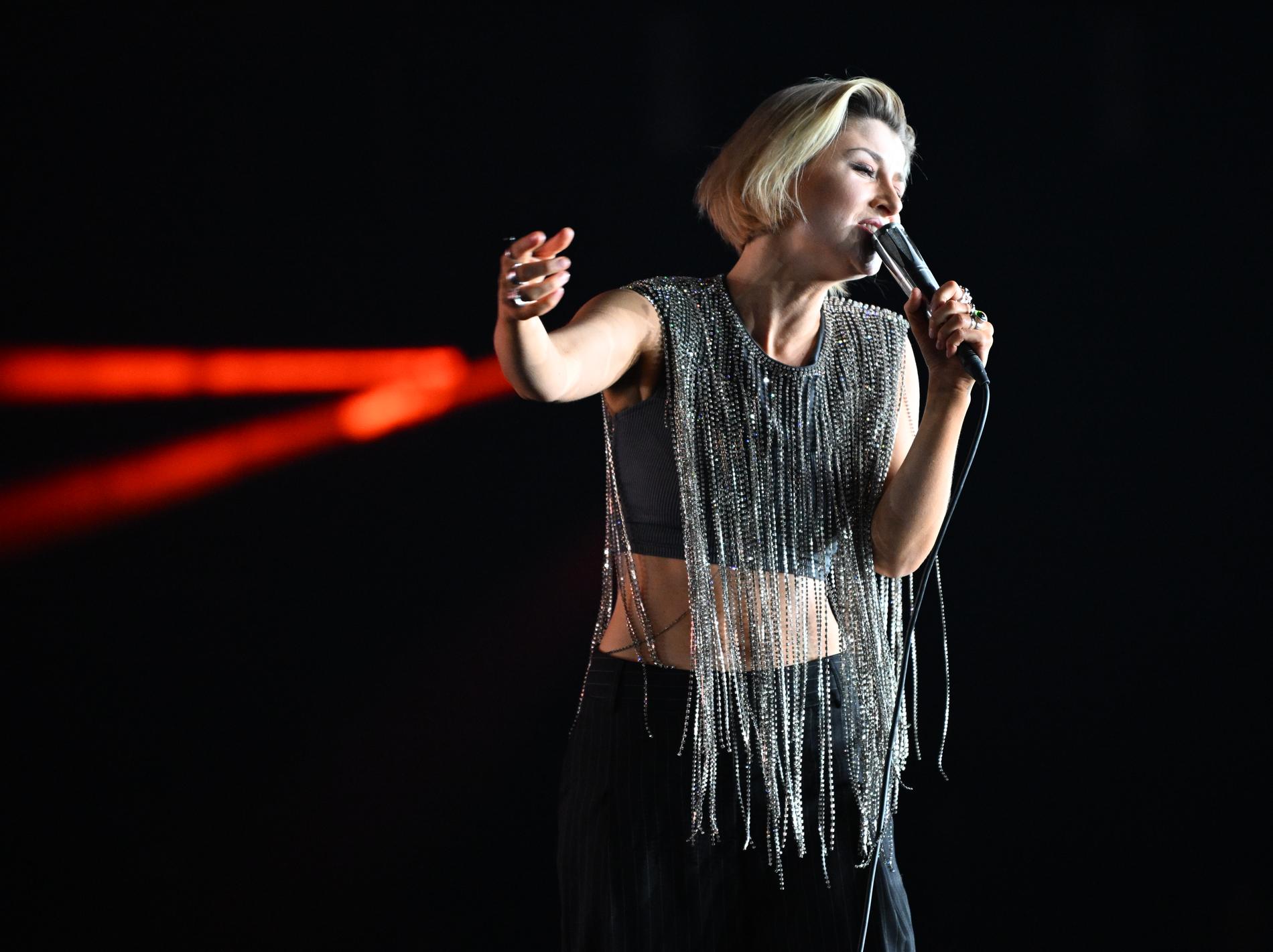 Cornelia Jakobs fick flest röster i första delfinalen av Melodifestivalen. Arkivbild.