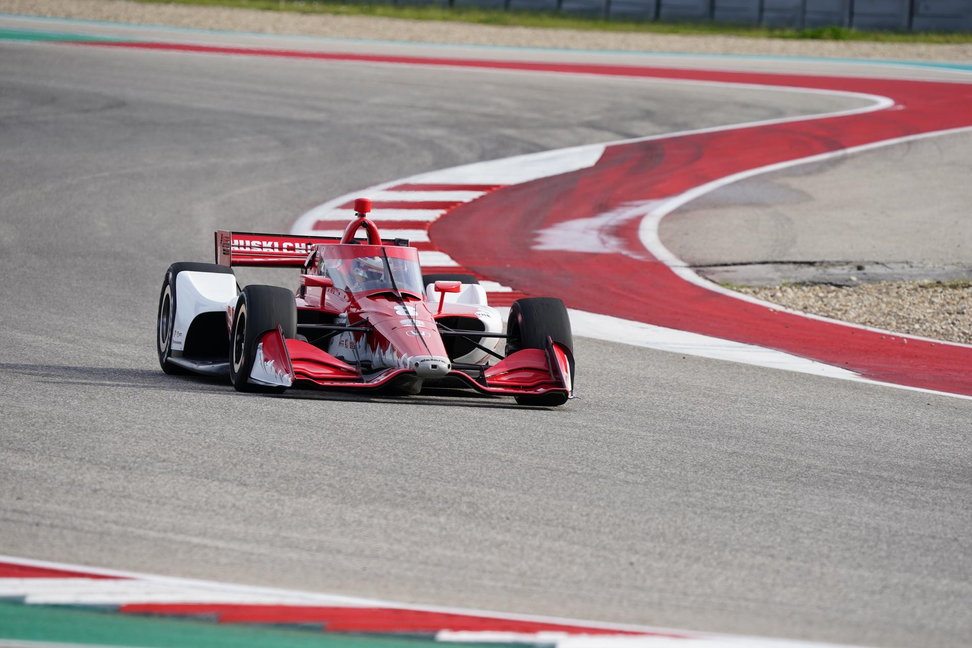 Marcus Ericsson  på sista testet inför premiären av IndyCar 2020