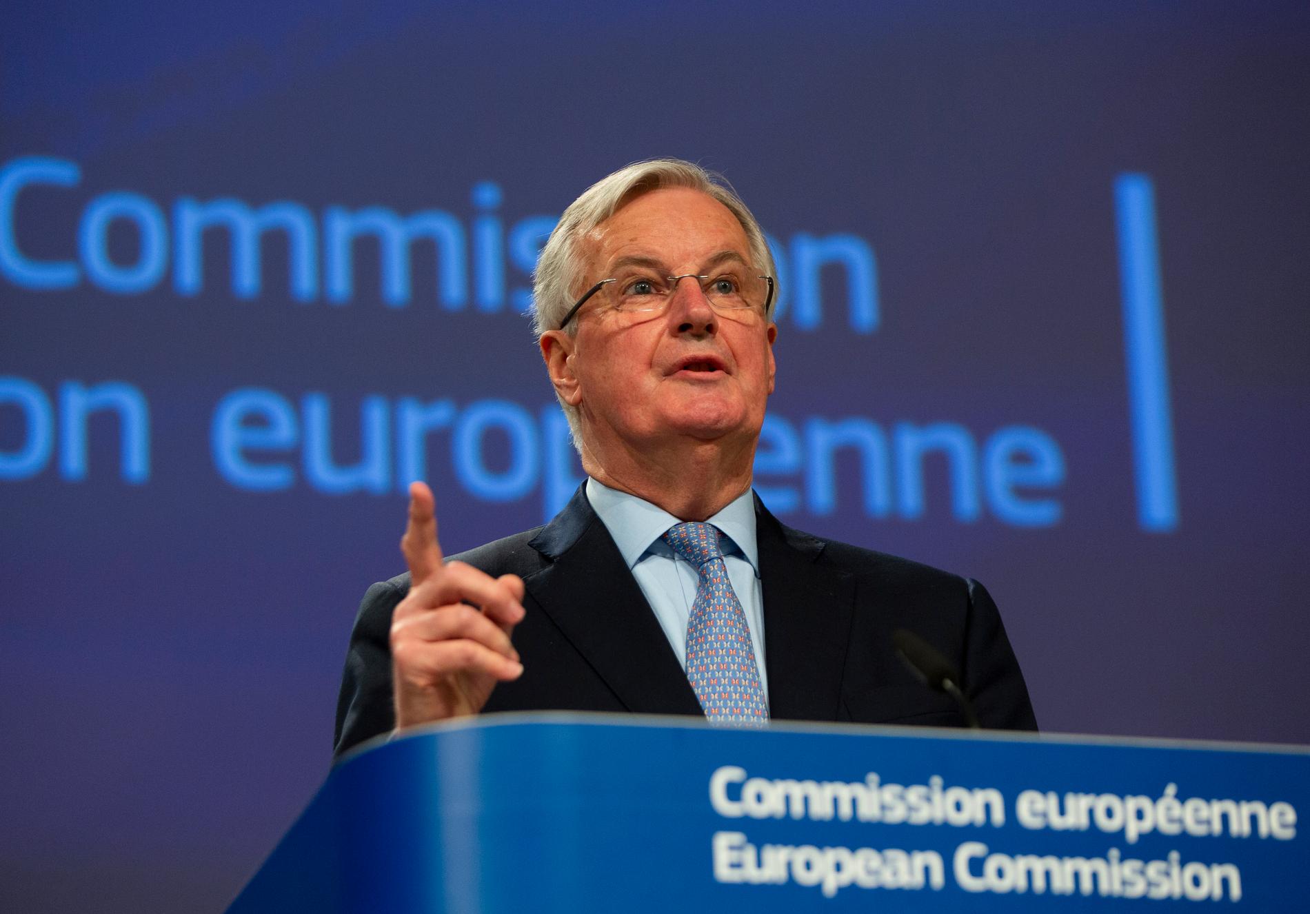 EU:s chefsförhandlare om brexit, Michel Barnier, har drabbats av coronaviruset. Arkivbild.
