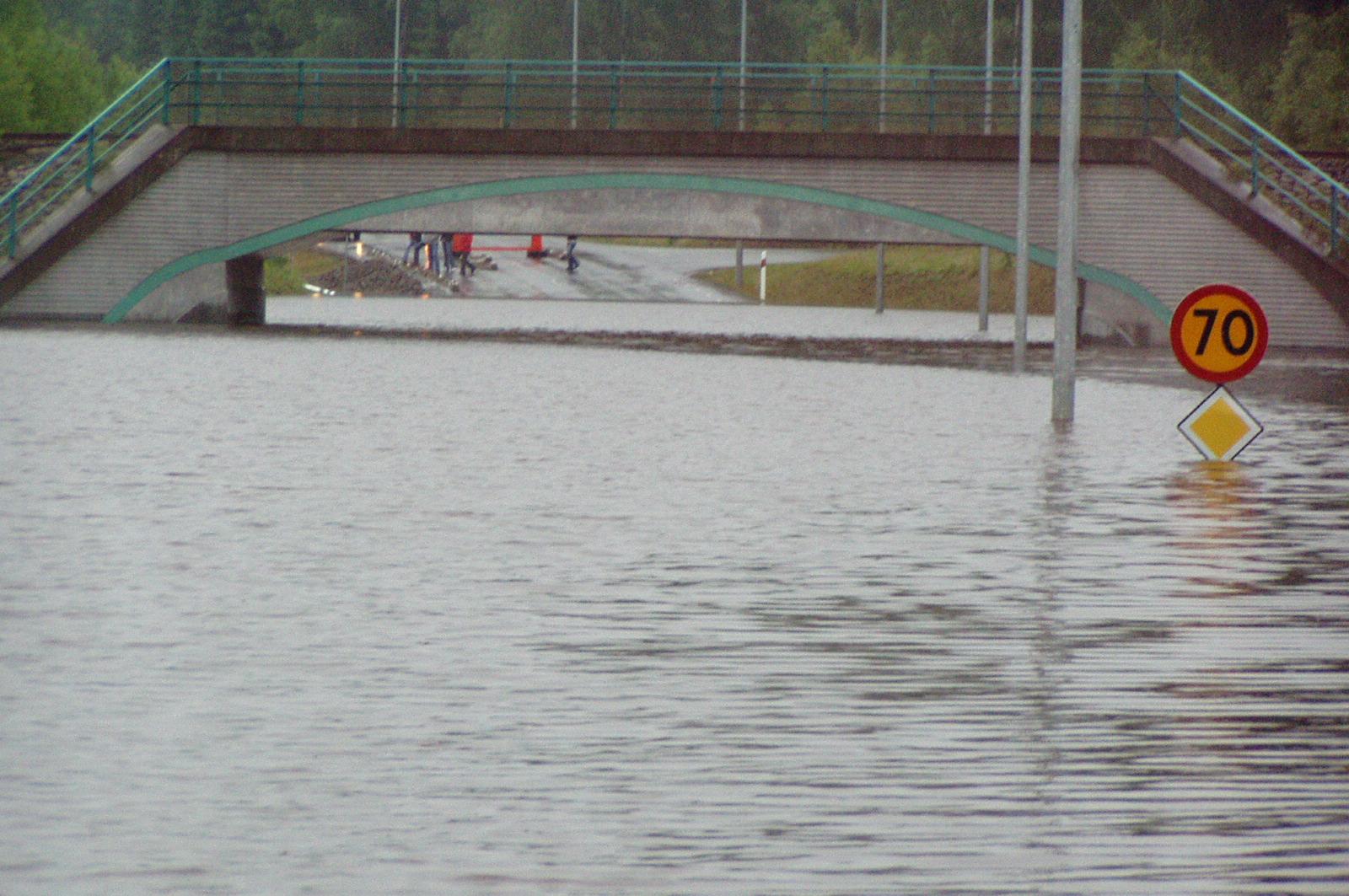 År 2004 drabbades Värnamo av stora översvämningar.