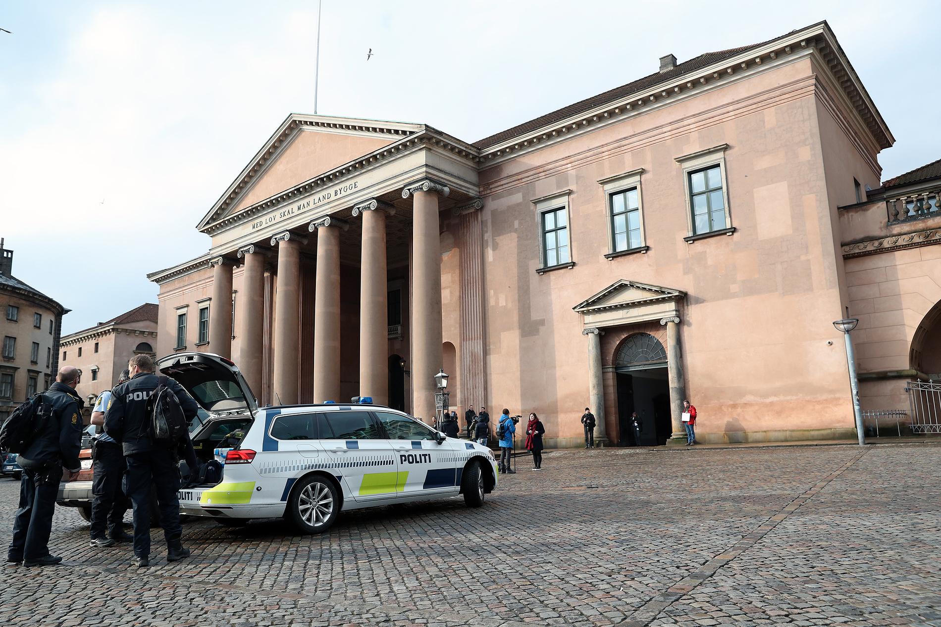 Köpenhamns byret där rättegången mot den mordmisstänkte Peter Madsen fortsätter på onsdagen. 