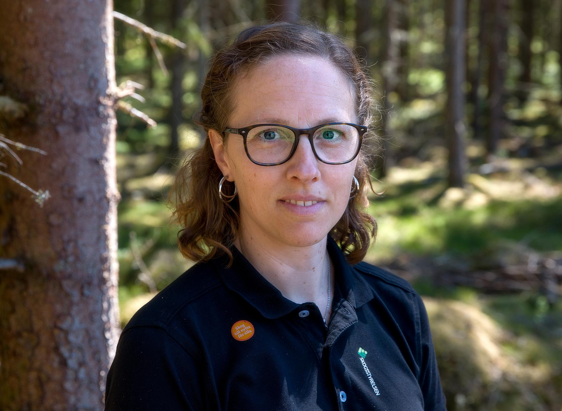 Kerstin Ström, projektledare för Stoppa borrarna på Skogsstyrelsen.