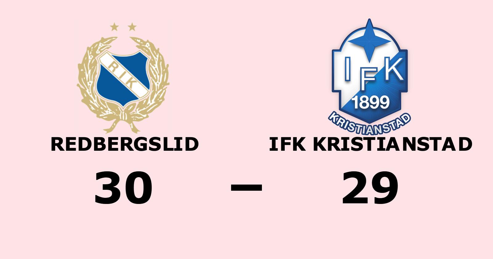 Redbergslid vann uddamålsseger mot IFK Kristianstad