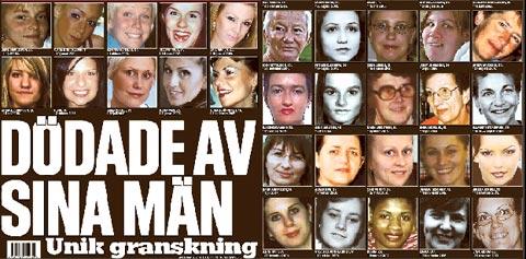 VIFTAS UNDAN SOM FAMILJETRAGEDIER Aftonbladet publicerade i går tio sidor fyllda av kvinnor som dödats av män som står dem nära. Ofta ursäktas våldet, viftas undan som ”lägenhetsbråk”.