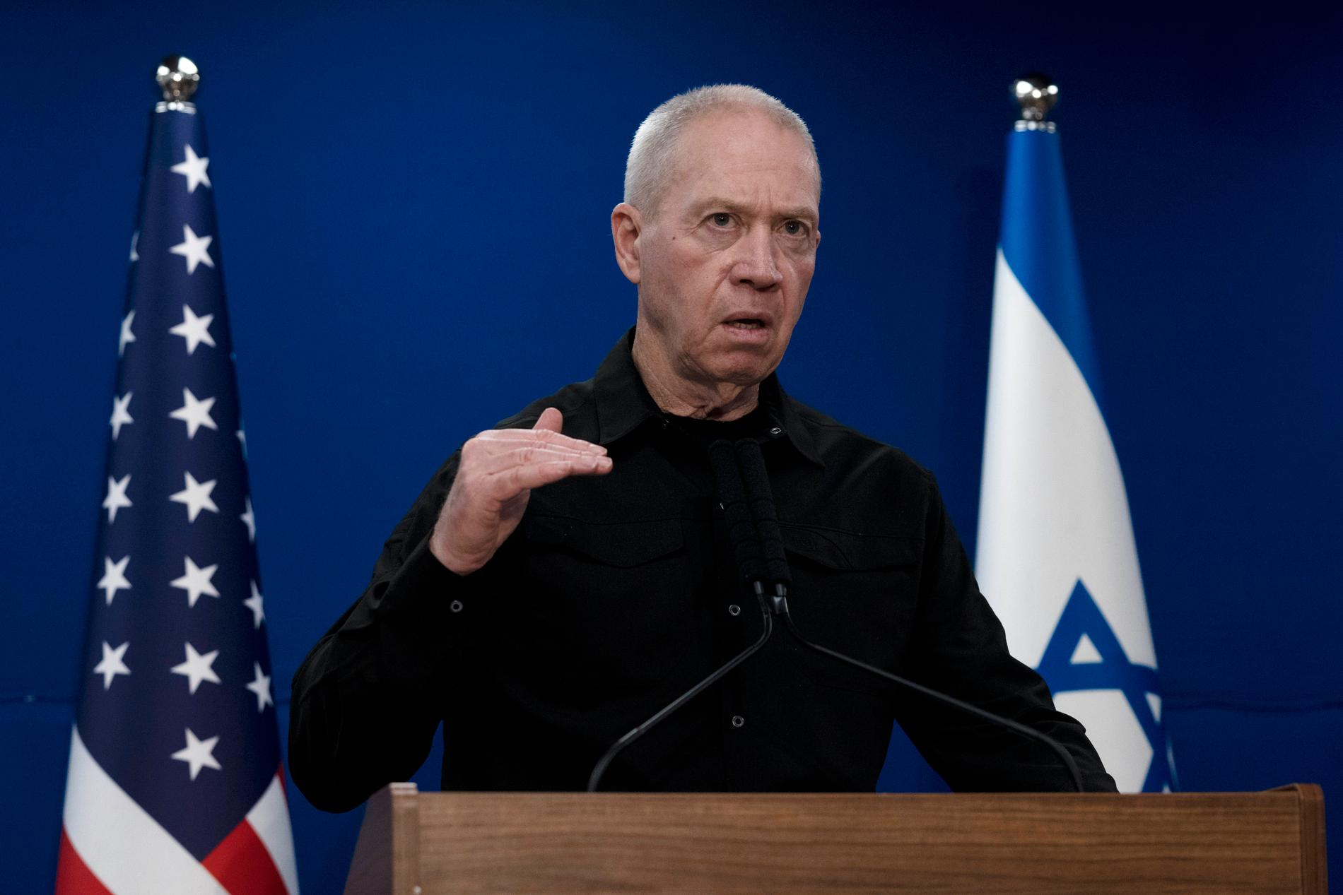 Israels försvarsminister Yoav Gallant.