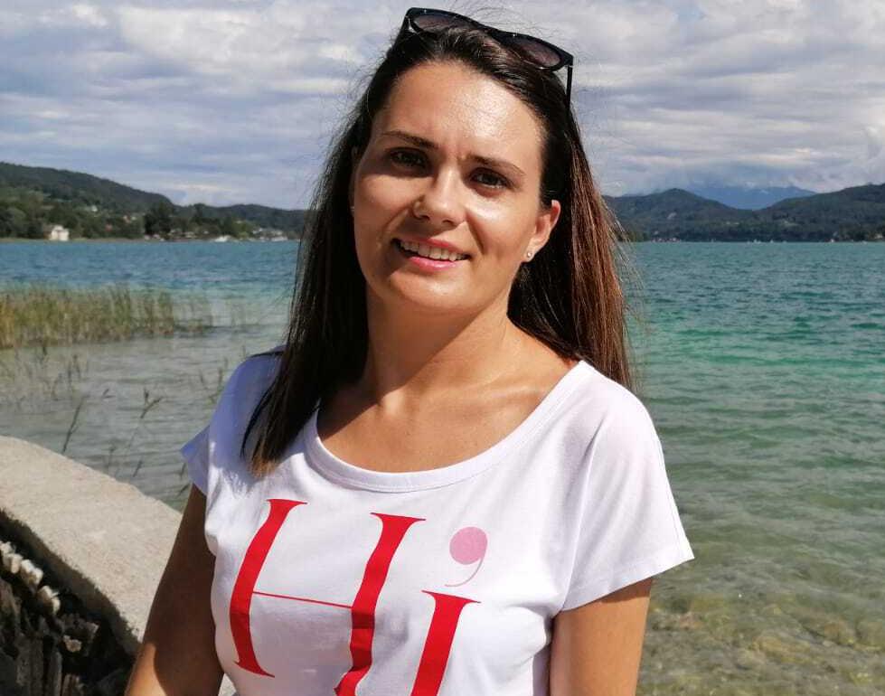 Aida Krndic, 31, blev vittne till attacken i Wien.