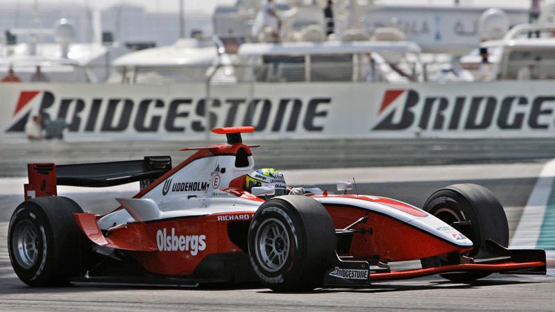 Marcus Ericsson körde för ART i GP2 Asia under F1-avslutningen i Abu Dhabi.