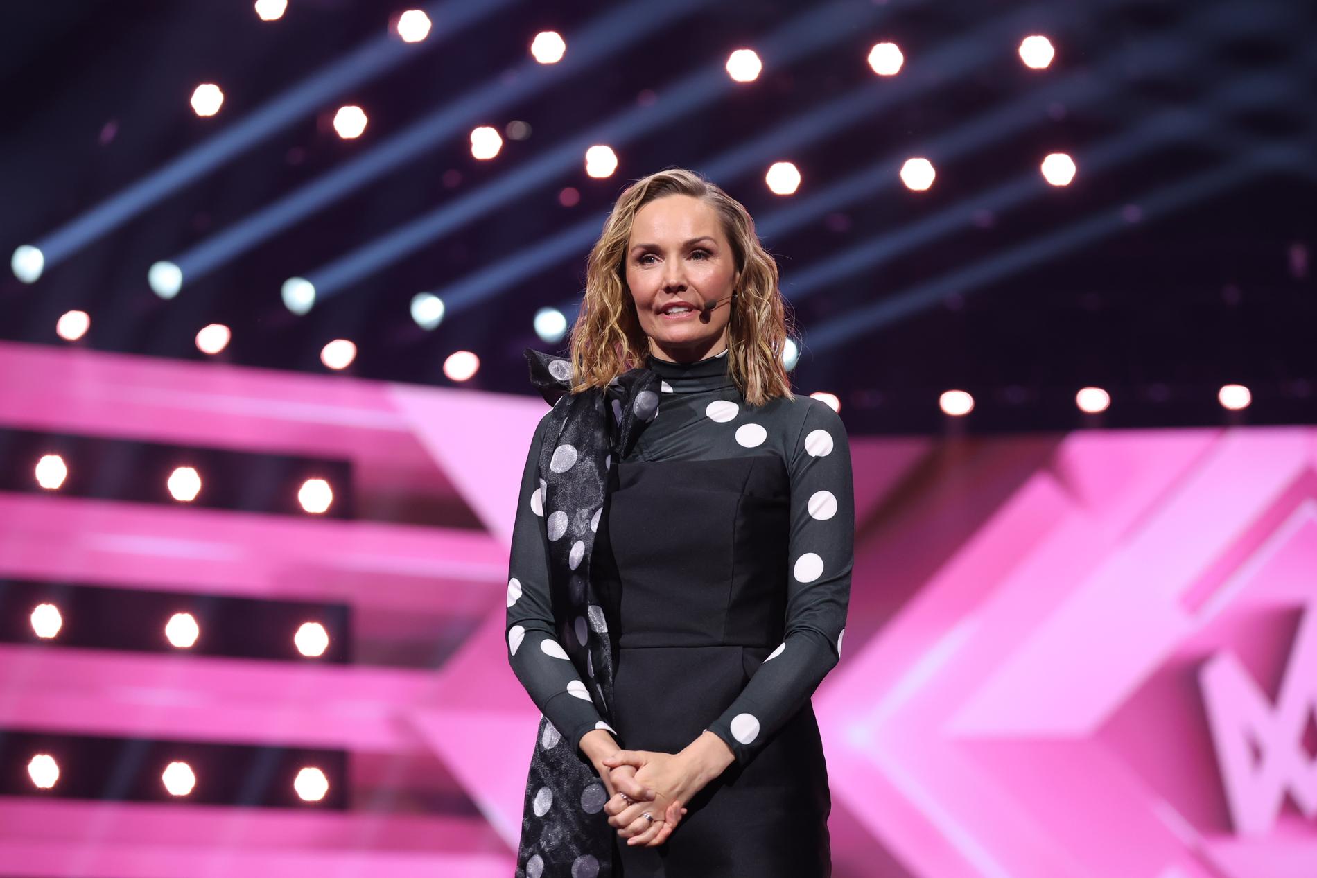 Carina Berg leder finalkvalet i Melodifestivalen.