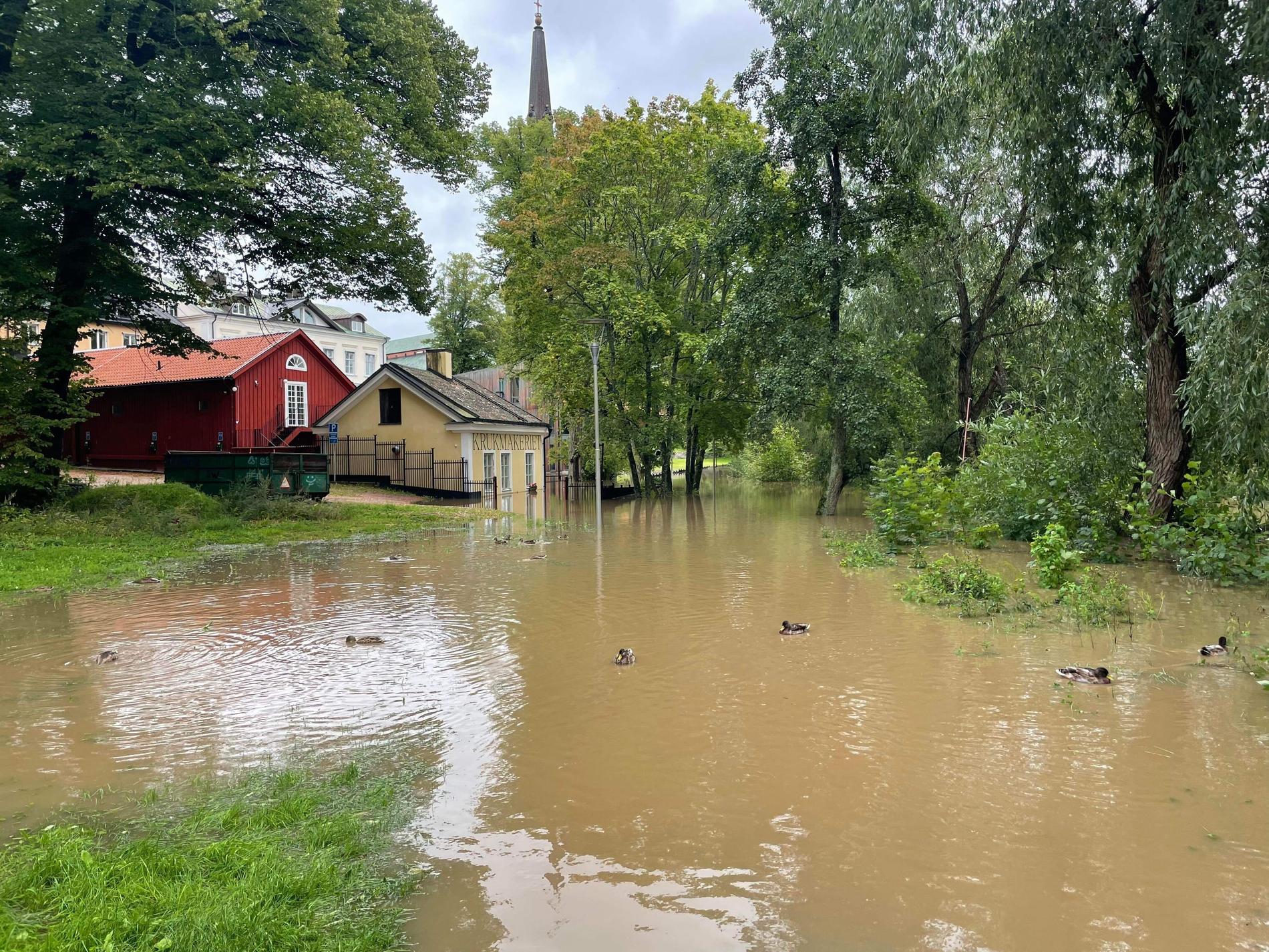 Översvämningar i Västerås. 