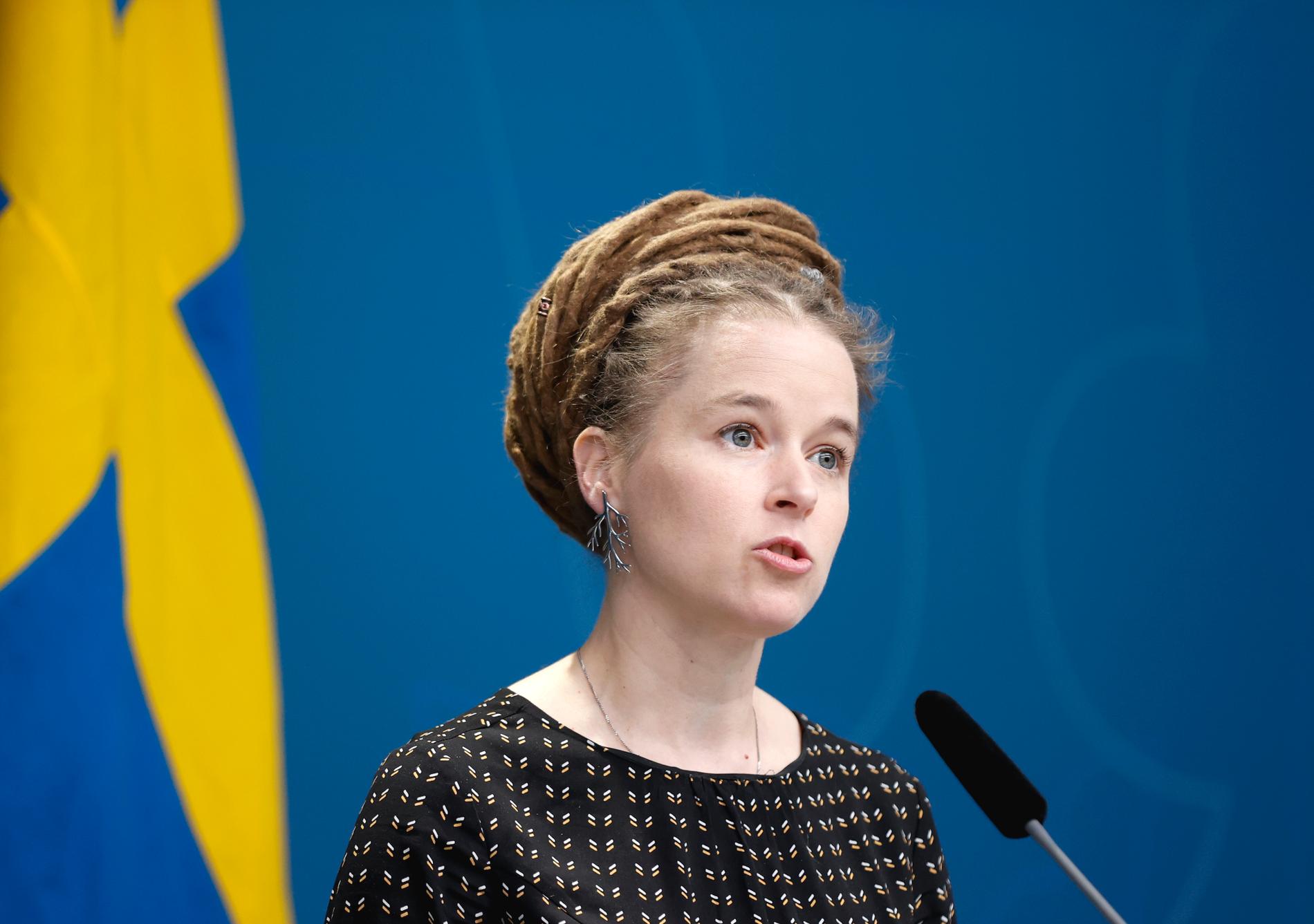 Kulturminister Amanda Lind. 