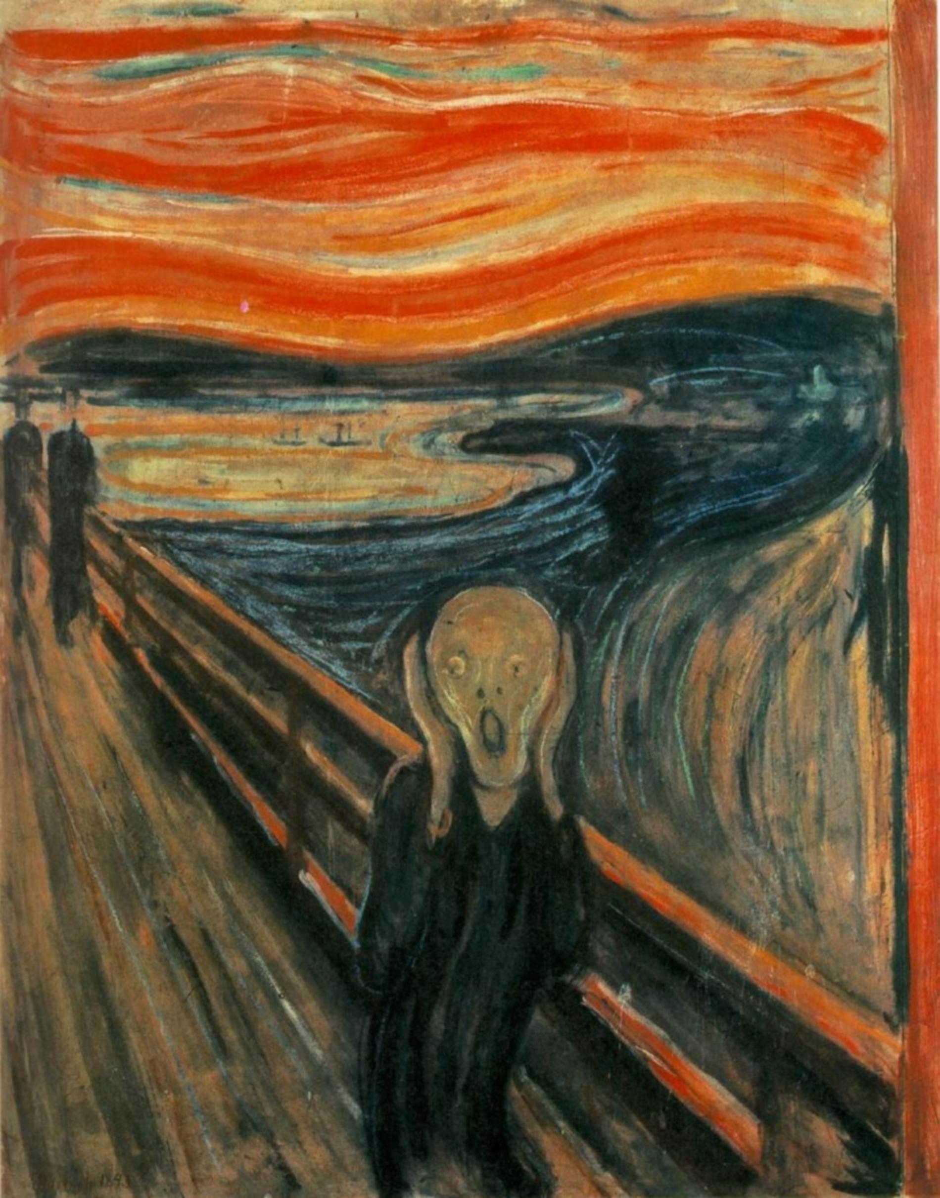 Skriet av Edvard Munch målades 1893