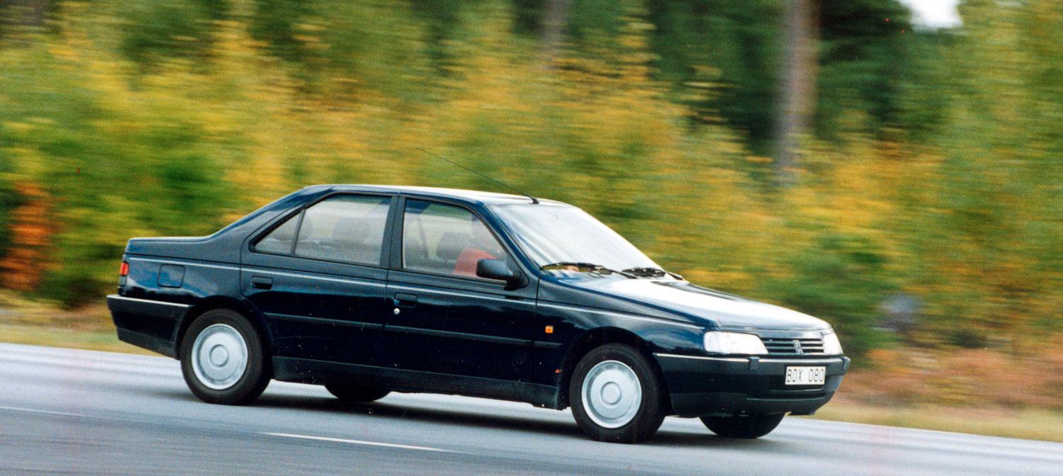 Peugeot 405 (årsmodell 88-96) är bland de värsta du kan sitta i säkerhetsmässigt. BIlen på bilden är en -91:a