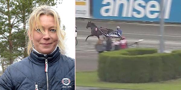 Katja Melkkos Inatt Boko dog vid Solvallas travtävlingar på måndagen.