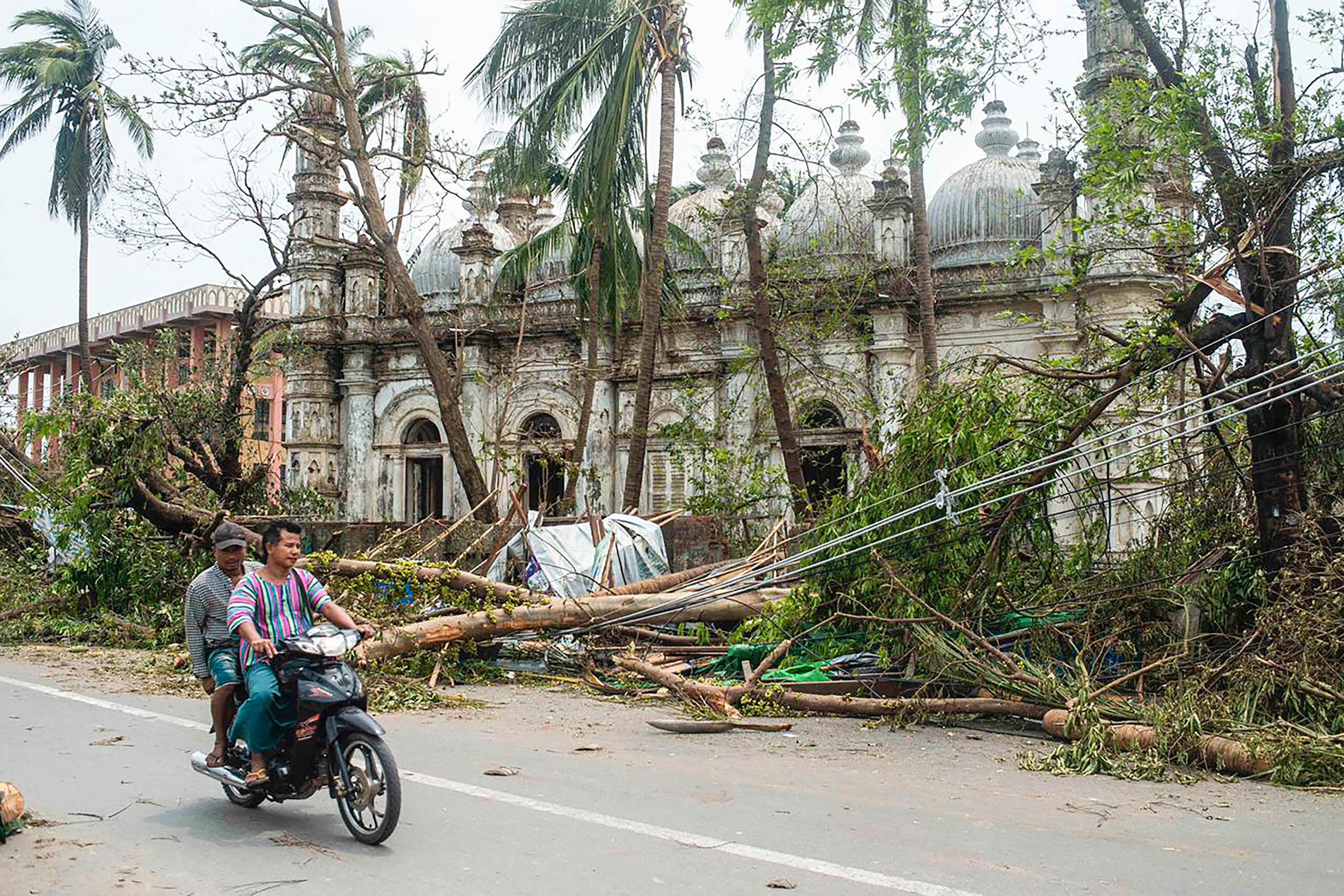 Cyklonen Mocha drog fram genom Myanmar under 2023. Arkivbild.