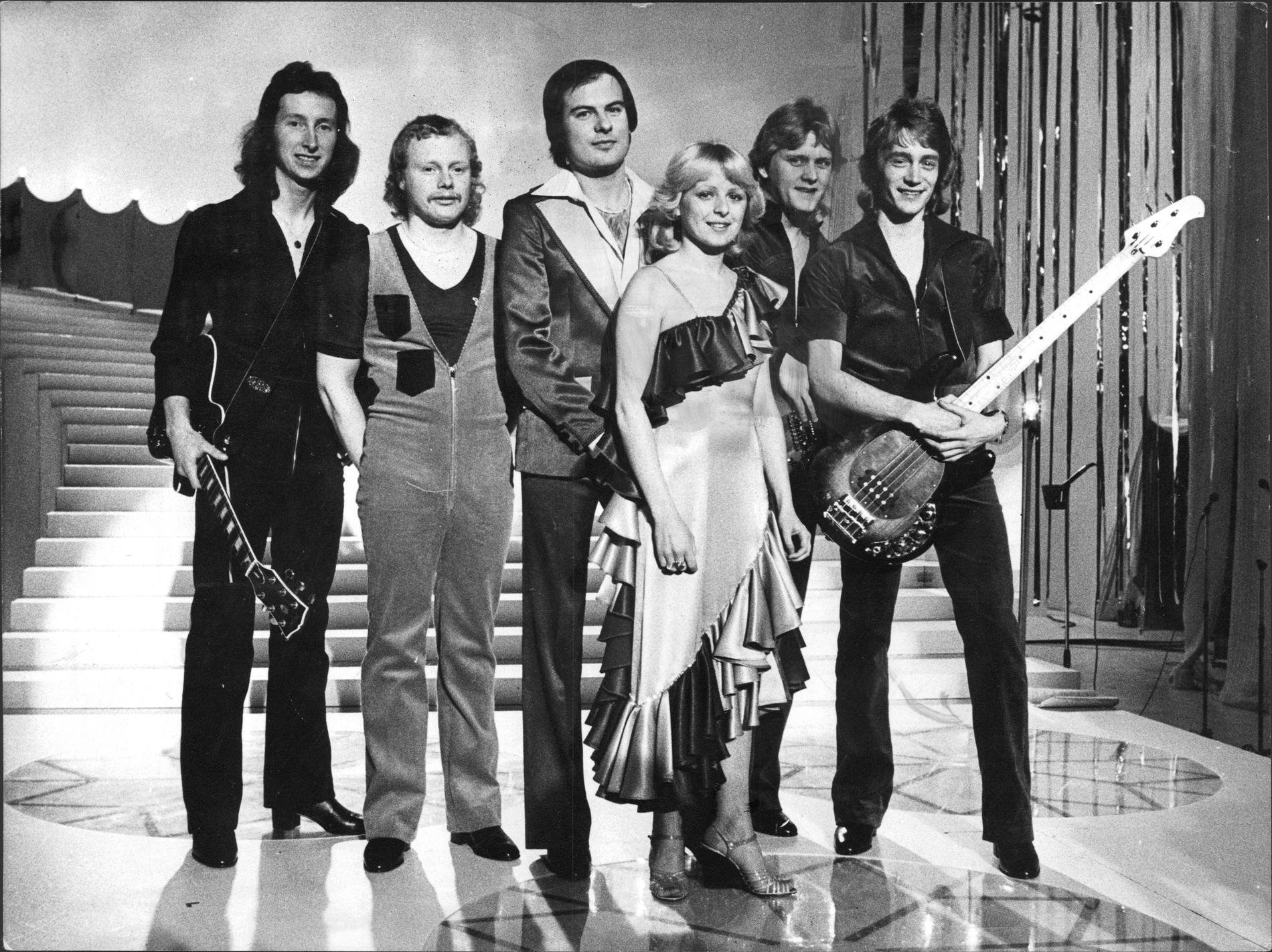 Kikki Danielsson när hon var med i Melodifestivalen 1978 tillsammans med bandet Wizex. 