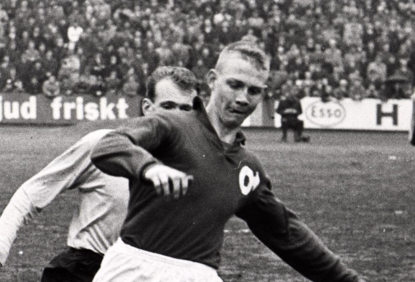 Håkan Höglander i en match mot Elfsborg 1963.