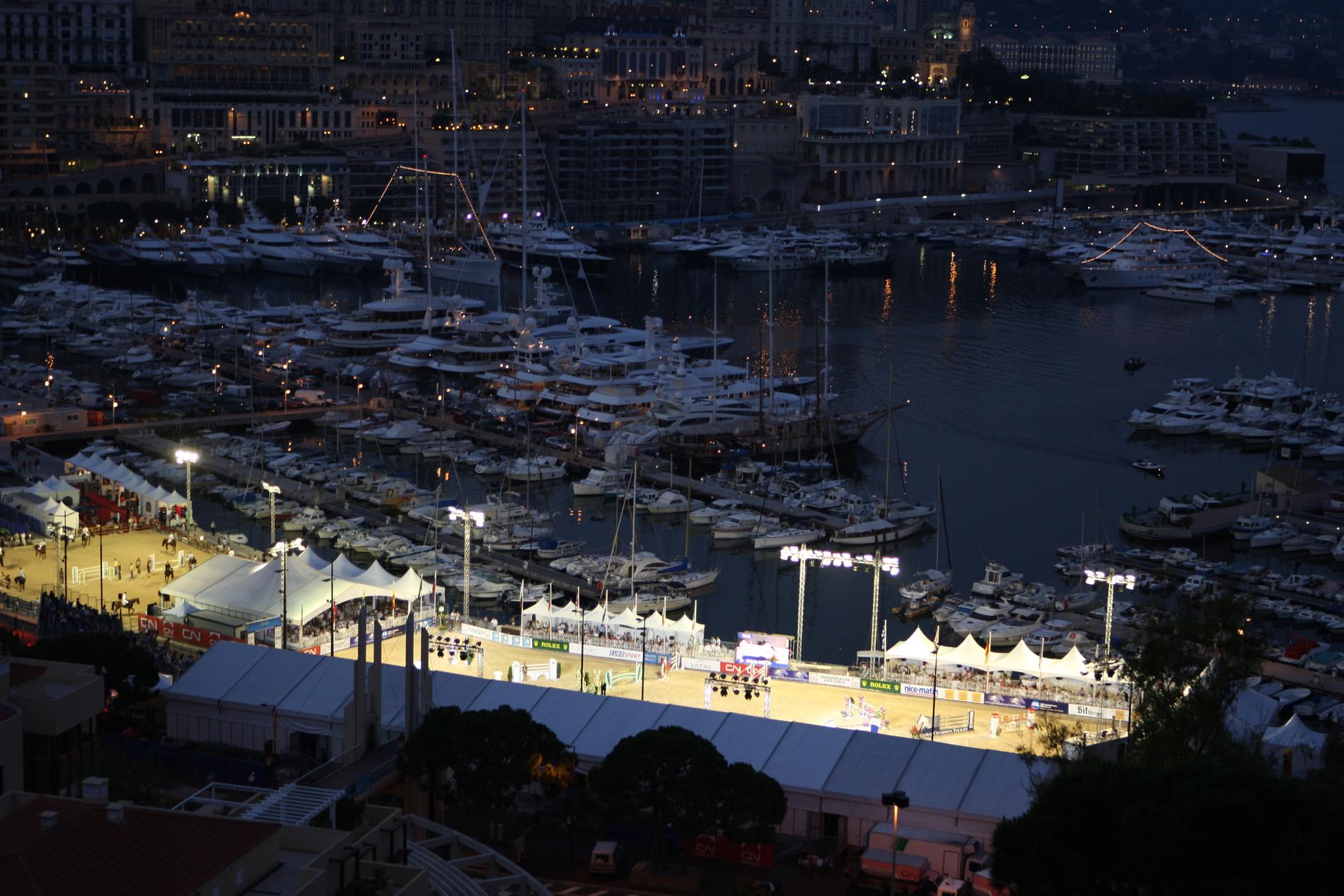 Hamnen i Monte Carlo är en av de spektakulära tävlingsplatserna i Global Champions Tour. 