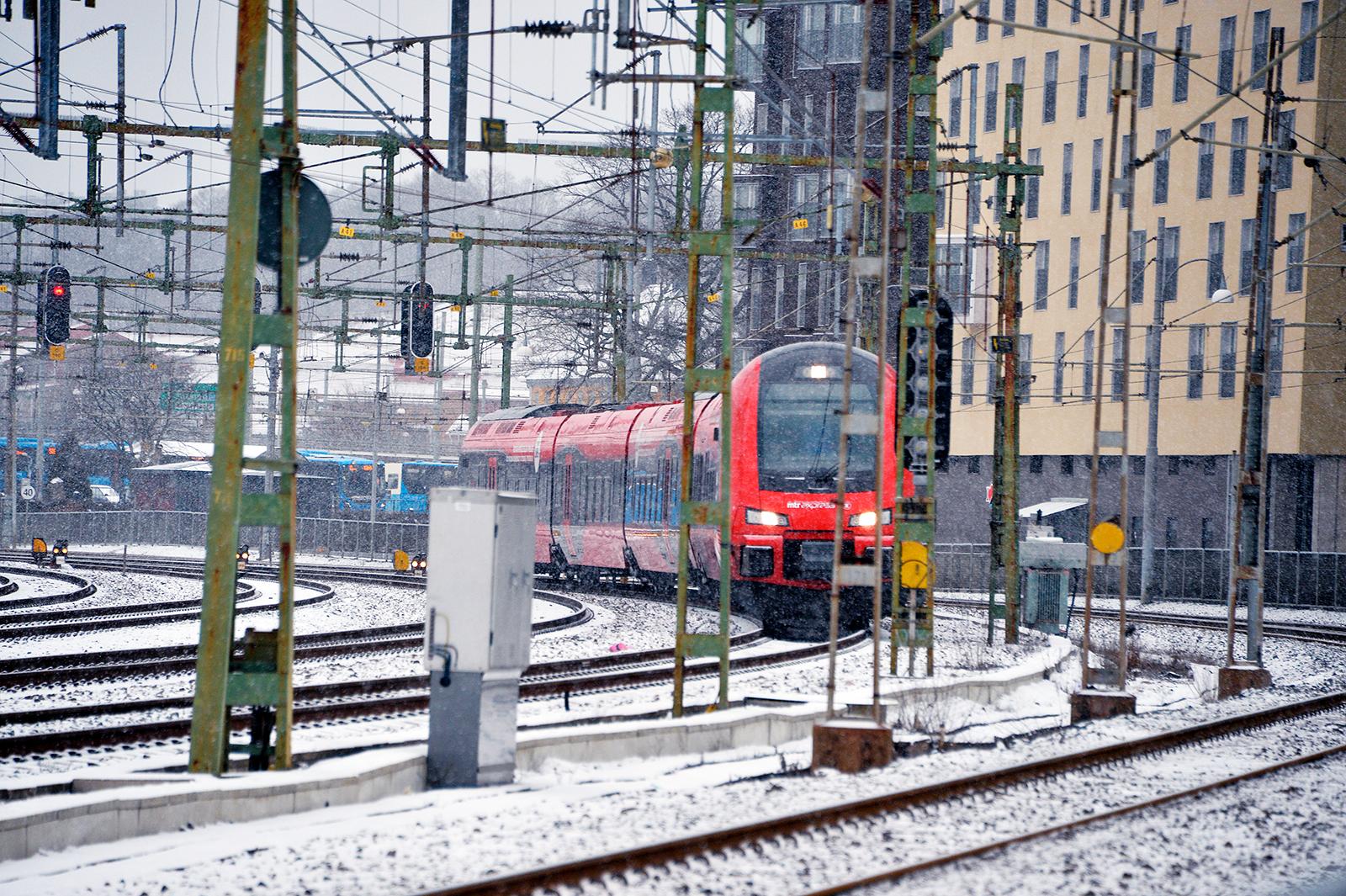 Tåget i Göteborg.