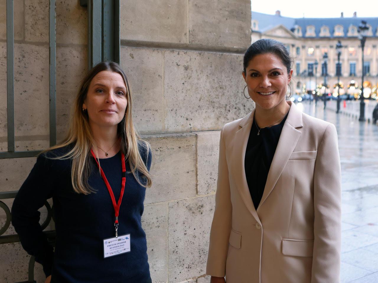 Aftonbladets reporter Johanna Frändén mötte kronprinsessan Victoria i Paris. 