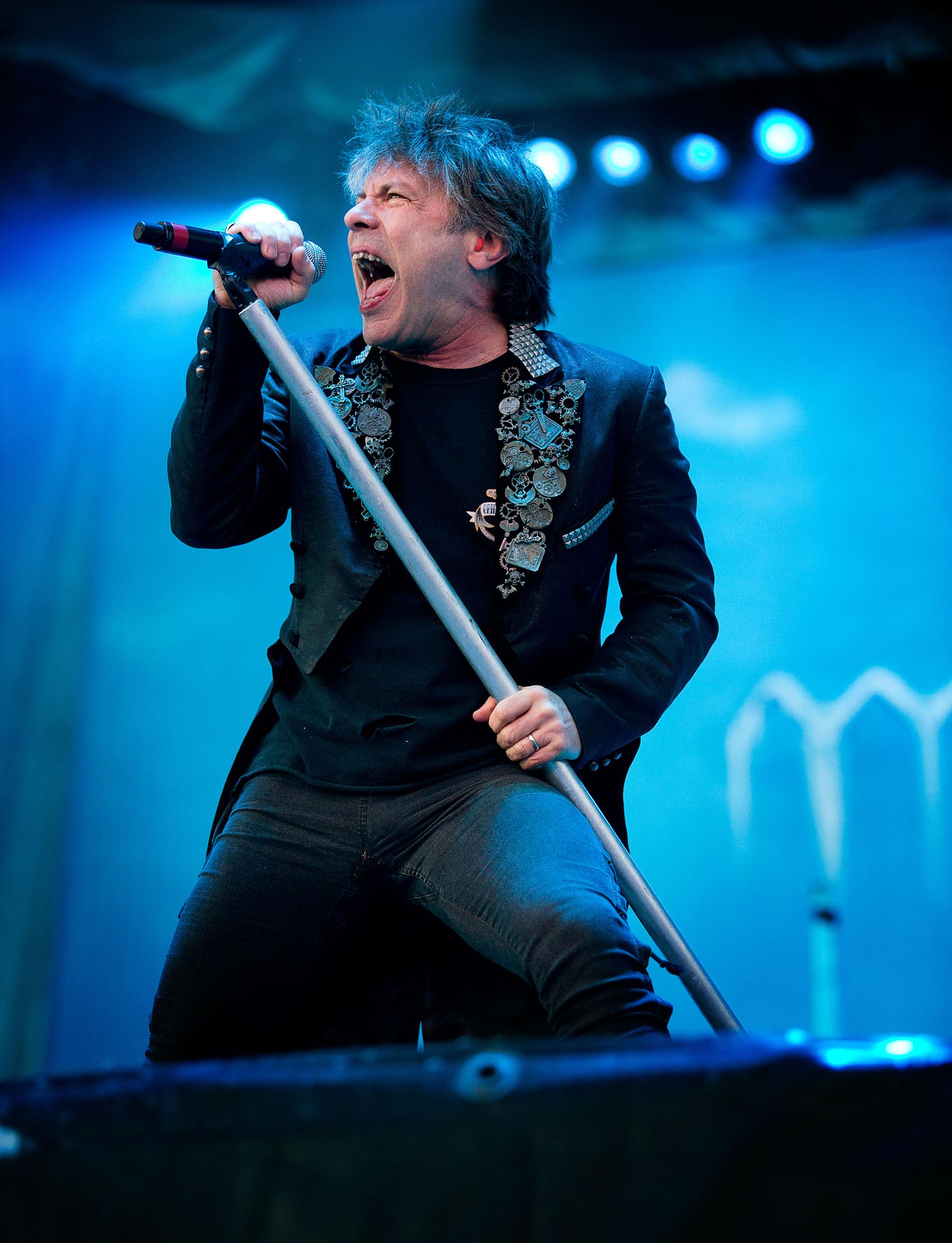 Bruce Dickinson och Iron Maiden på Bråvallafestivalen 2014.,