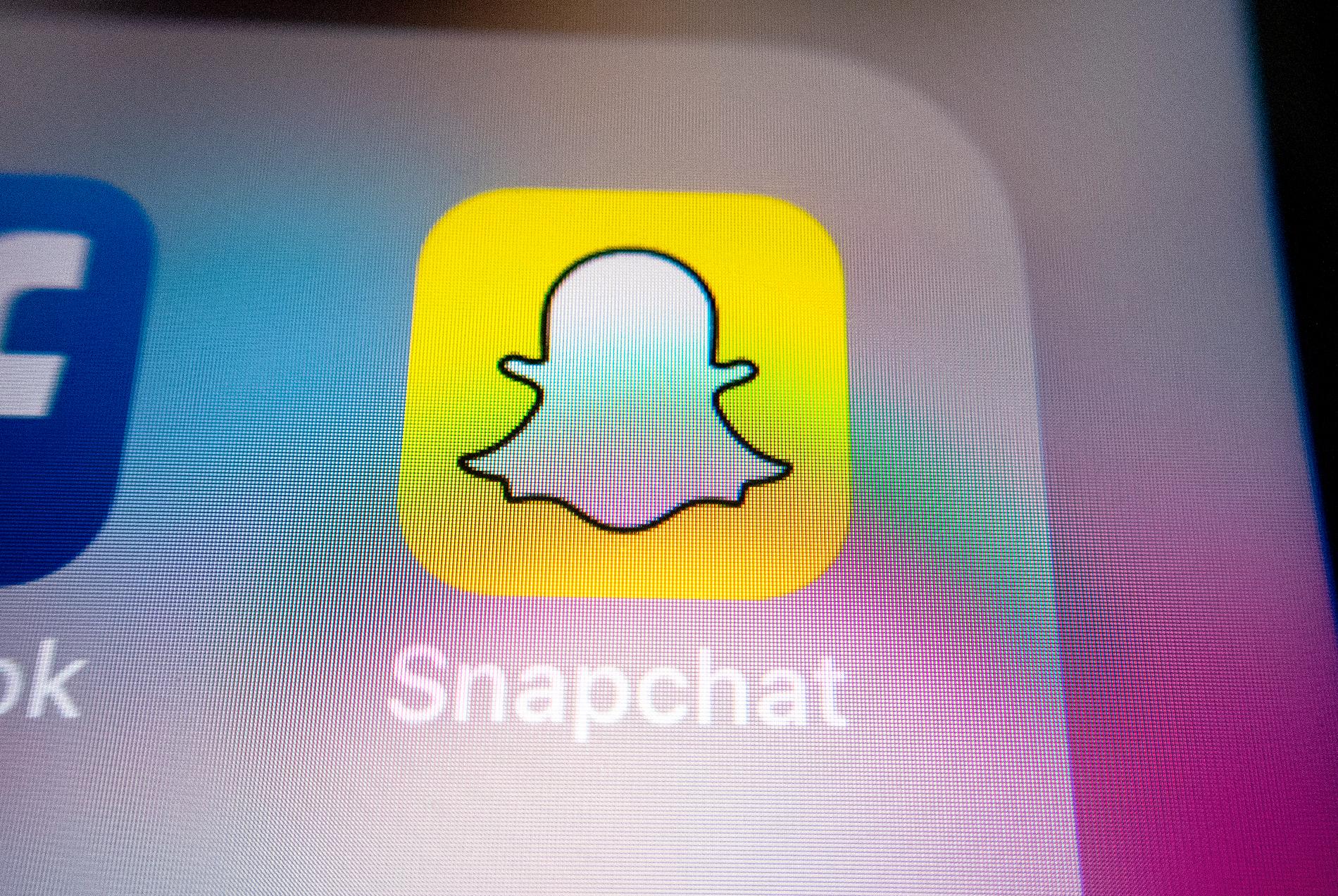 Mannen kontaktade barnen via appen Snapchat. Arkivbild.