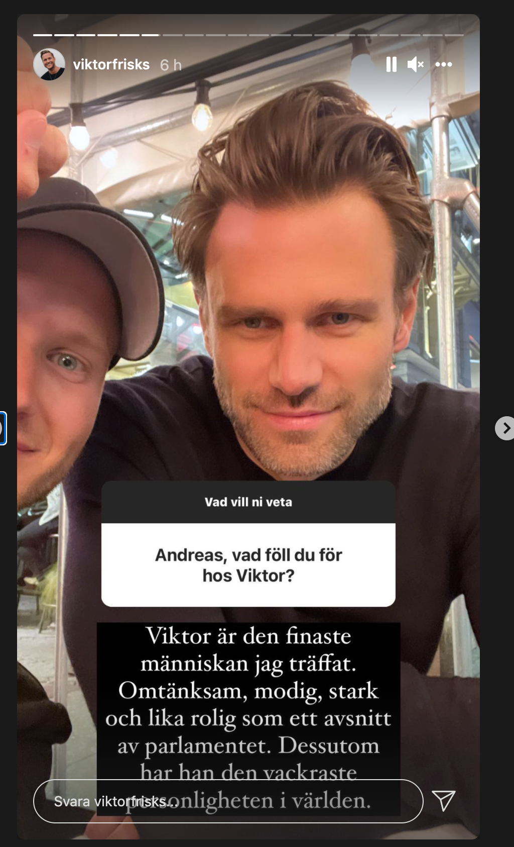 Viktor Frisks frågestund på Instagram.