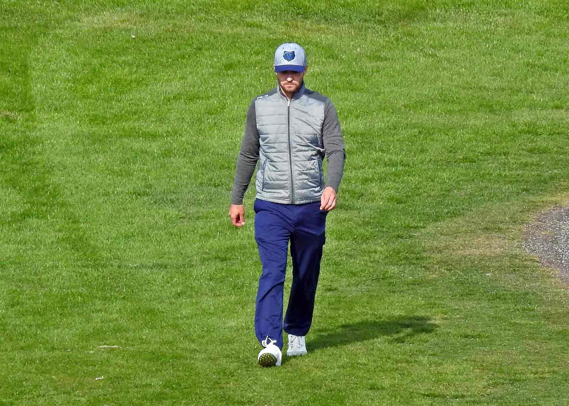 Justin Timberlake vid ett annat tillfälle när han spelade golf i Sverige.