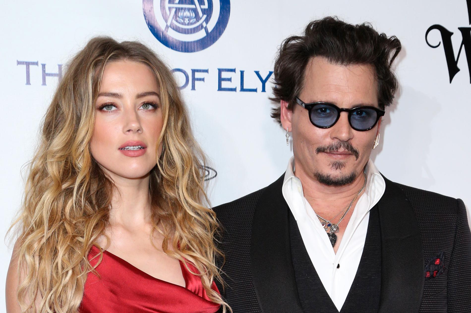 Johnny Depp och Amber Heard i januari 2016.
