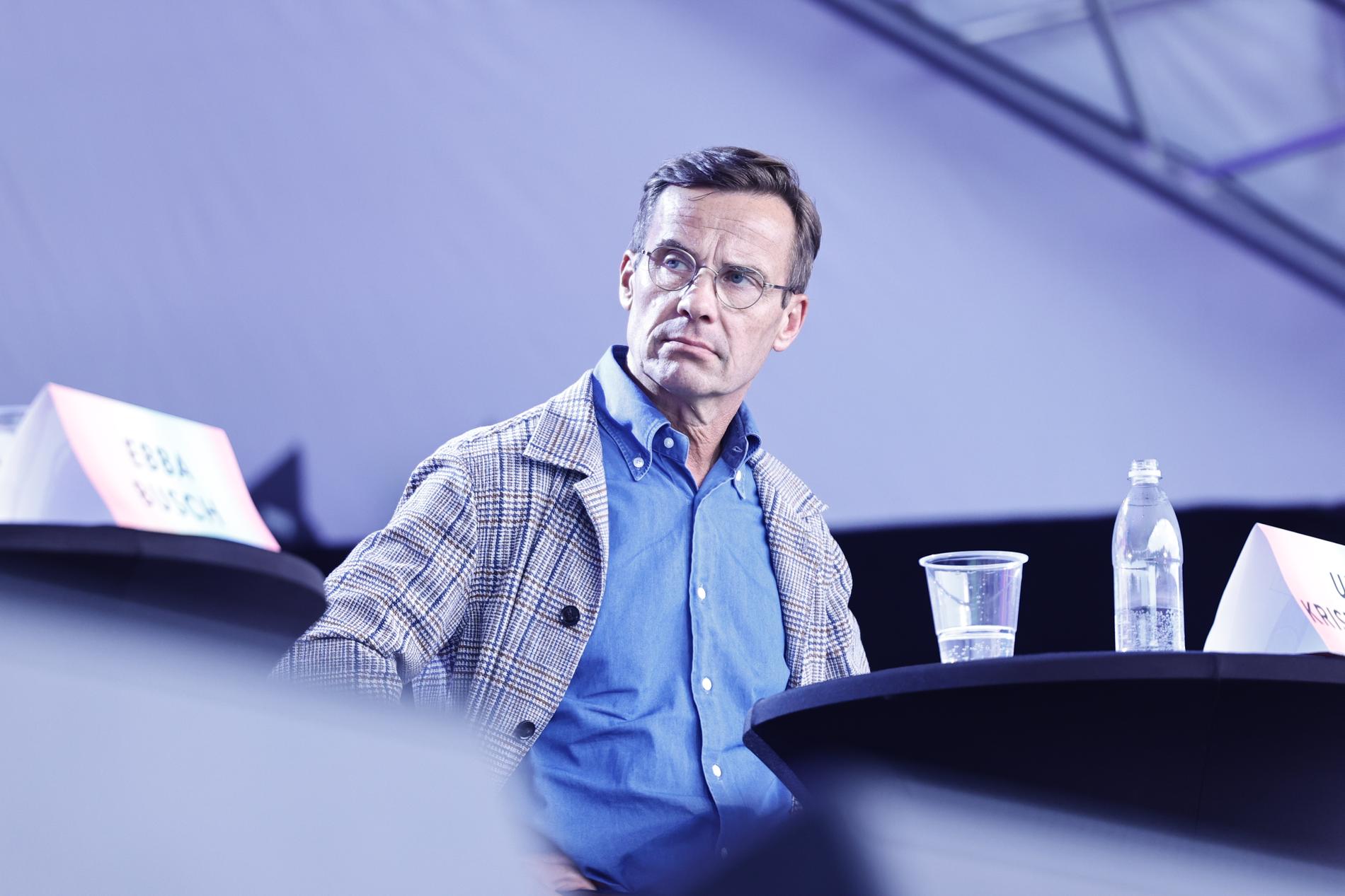 M-ledaren Ulf Kristersson är kritisk till att SD inte bjöds in till debatten.