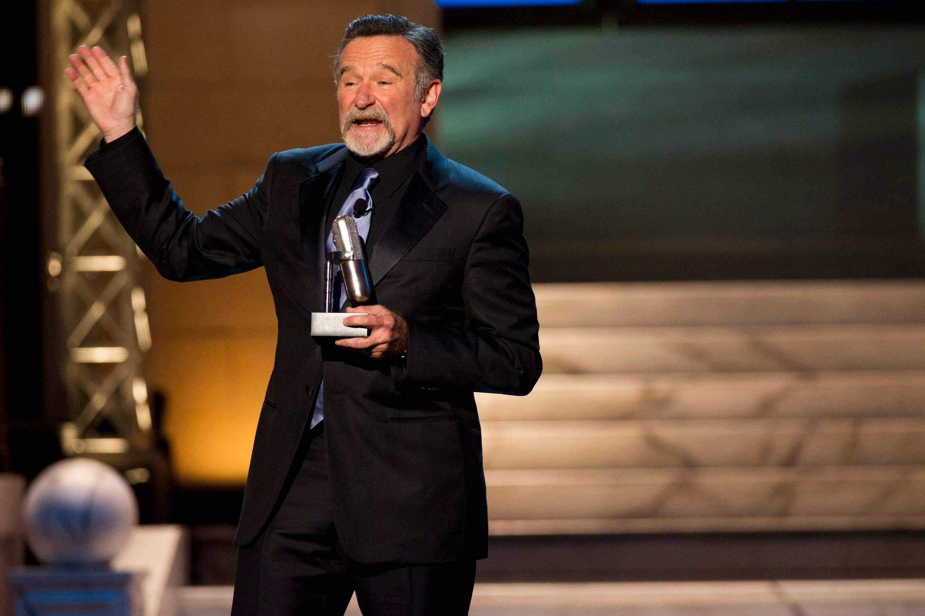 Robin Williams uppträder 2012 på The Comedy Awards i New York.