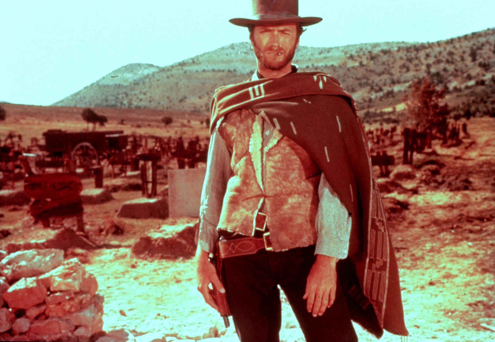 Clint Eastwood i ”Den gode, den onde, den fule”.