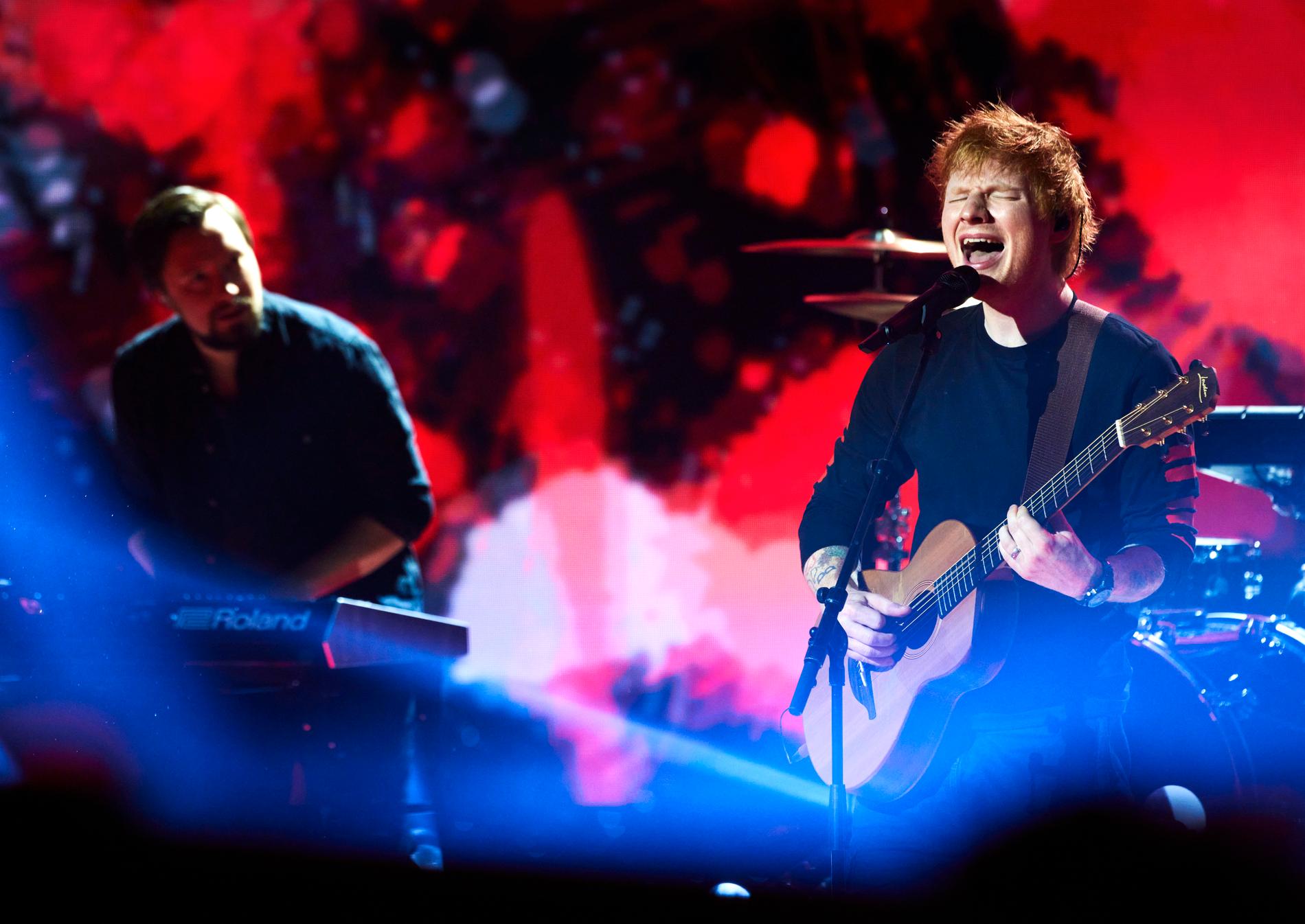 Ed Sheeran i Stockholm 2021. Arkivbild.