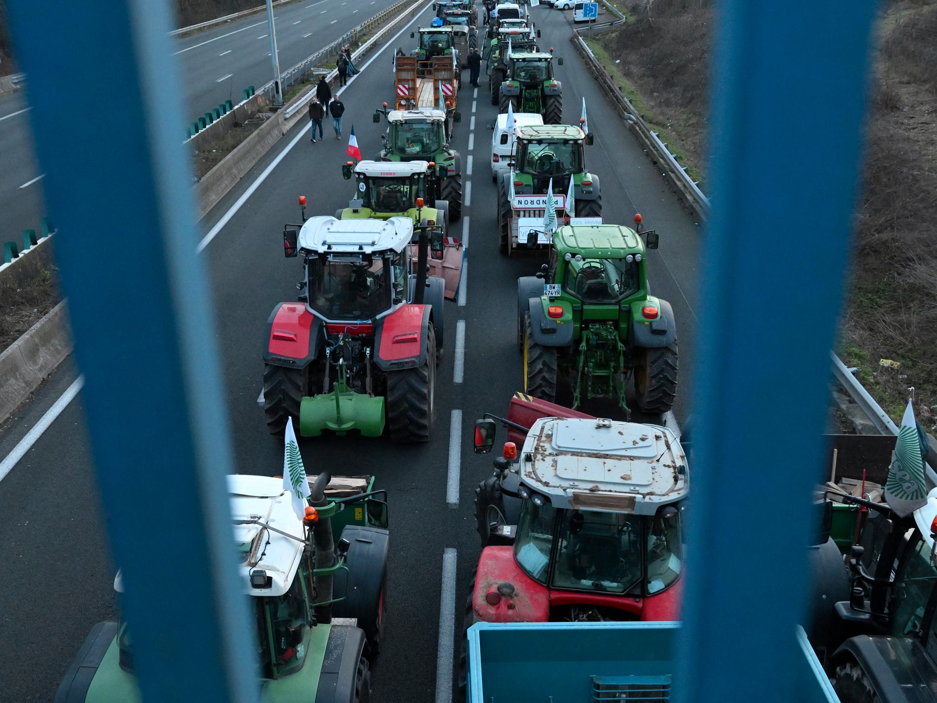 Traktorer till toppmöte i EU