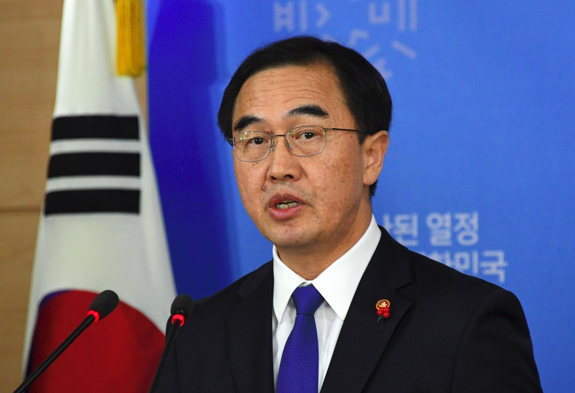 Sydkoreas enighetsminister Cho Myong-gyon.