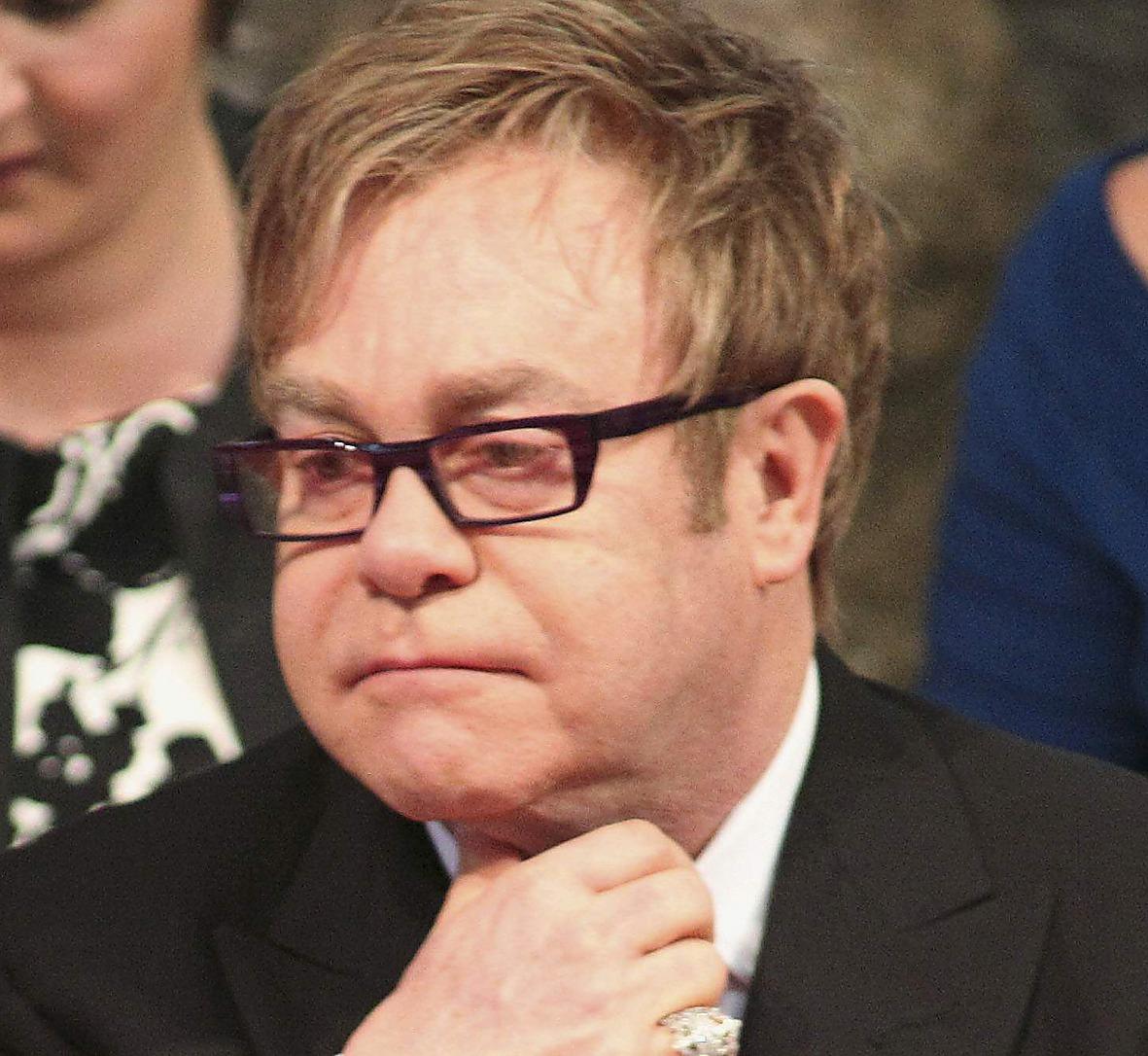 Sir Elton John var på plats.