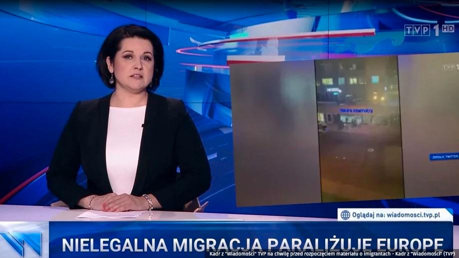 ”Illegal invandring paralyserar Europa”, rapporterade det polska nyhetsprogrammet Wiadomości i lördags.