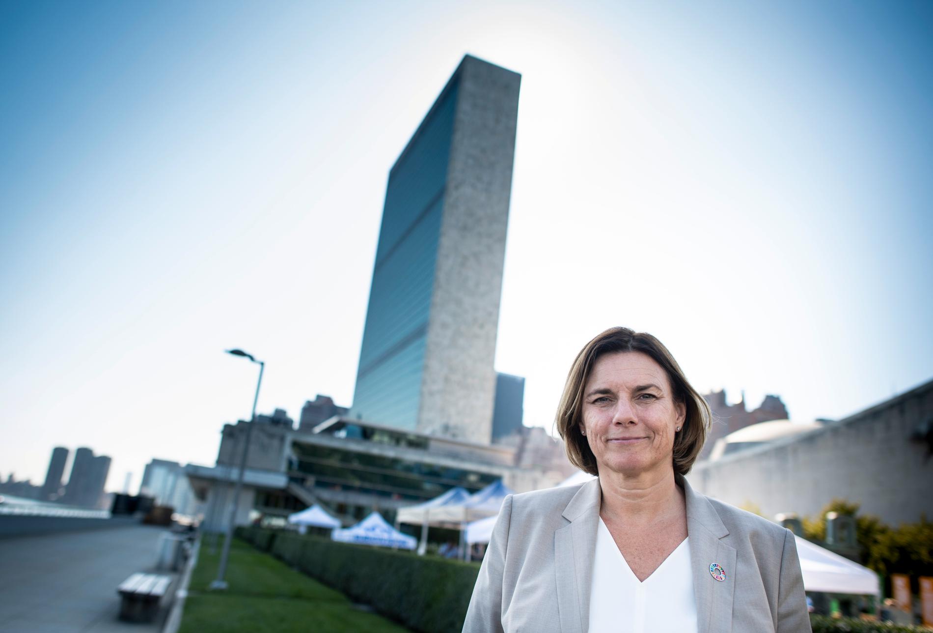 Miljö- och klimatminister Isabella Lövin (MP) i samband med FN:s klimatkonferens. Arkivbild.
