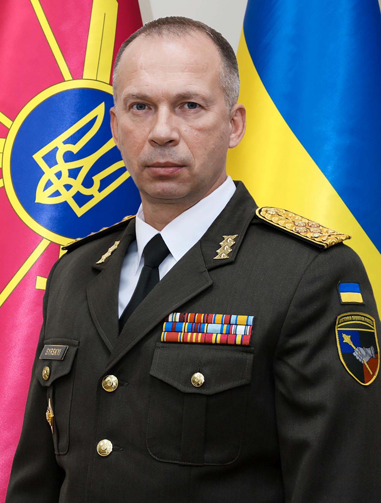 Ukrainas nya försvarschef Oleksandr Syrsky.
