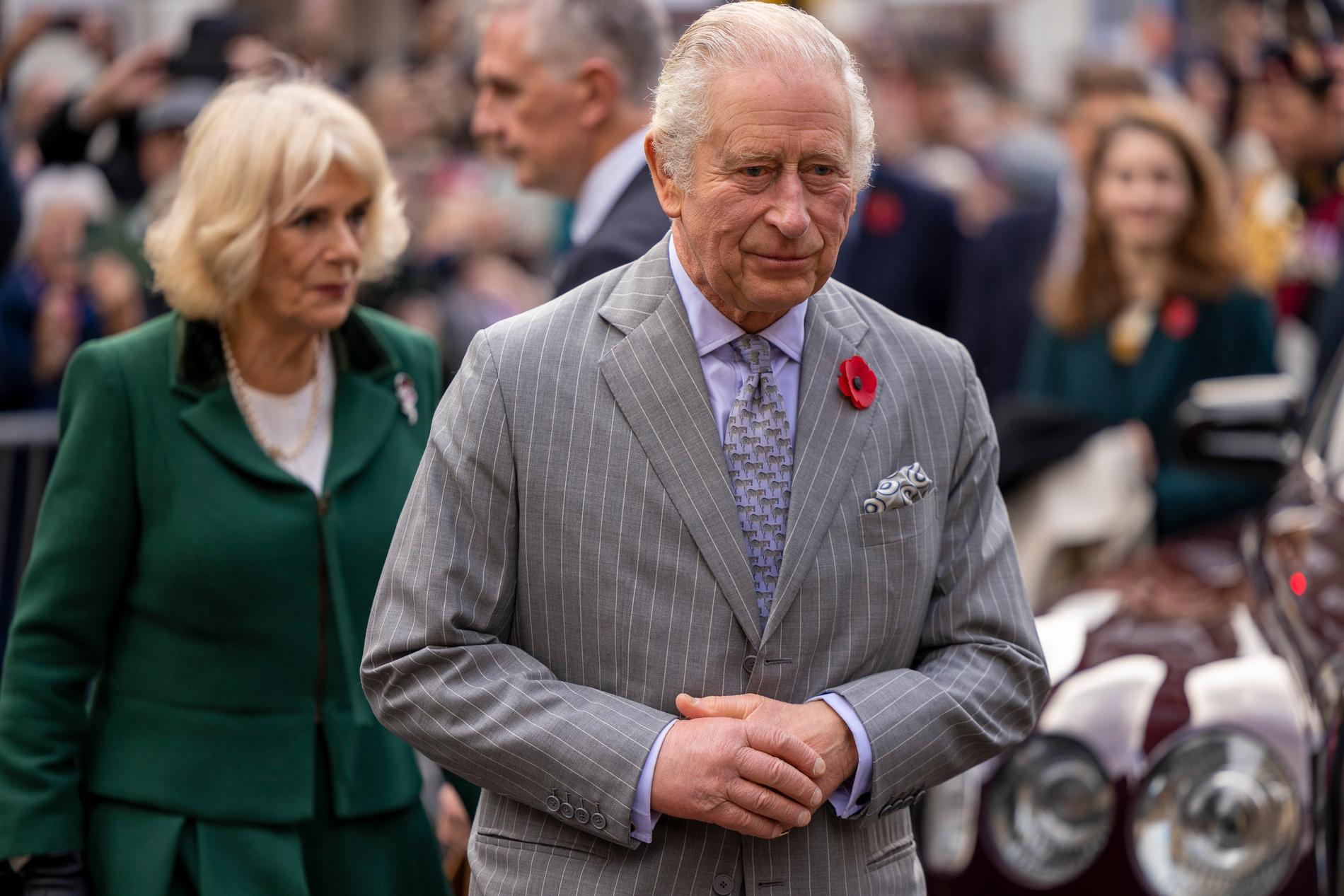 Resan till Frankrike och Tyskland skulle bli kung Charles III och drottninggemål Camillas första statsbesök sedan han blev britternas monark. Bild från november 2022.