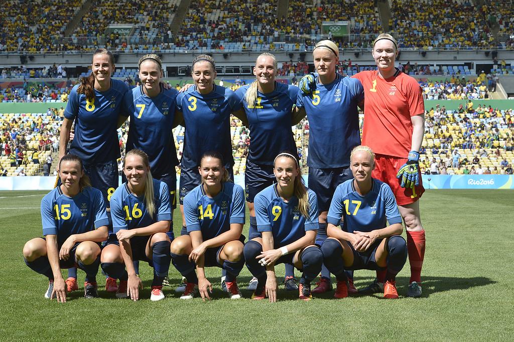 Den svenska startelvan mot Brasilien
