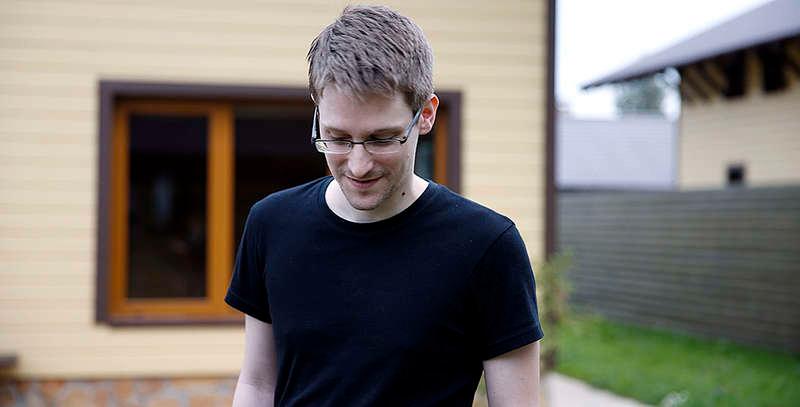 Visselblåsaren Edward Snowden i dokumentären ”Citizenfour”.