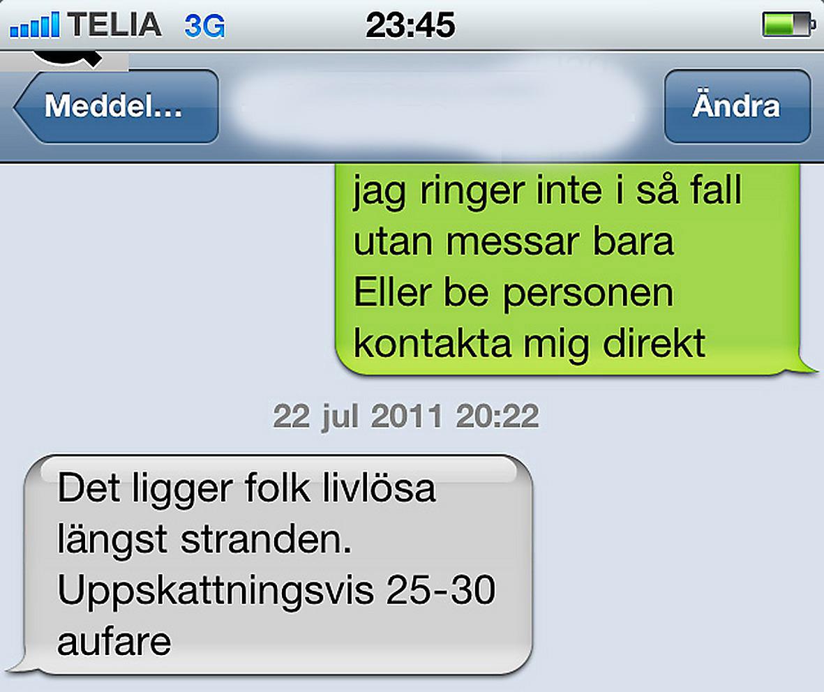 SMS från ön.