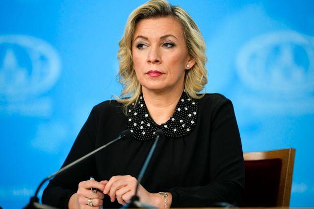 Maria Zakharova, talesperson för ryska UD. 
