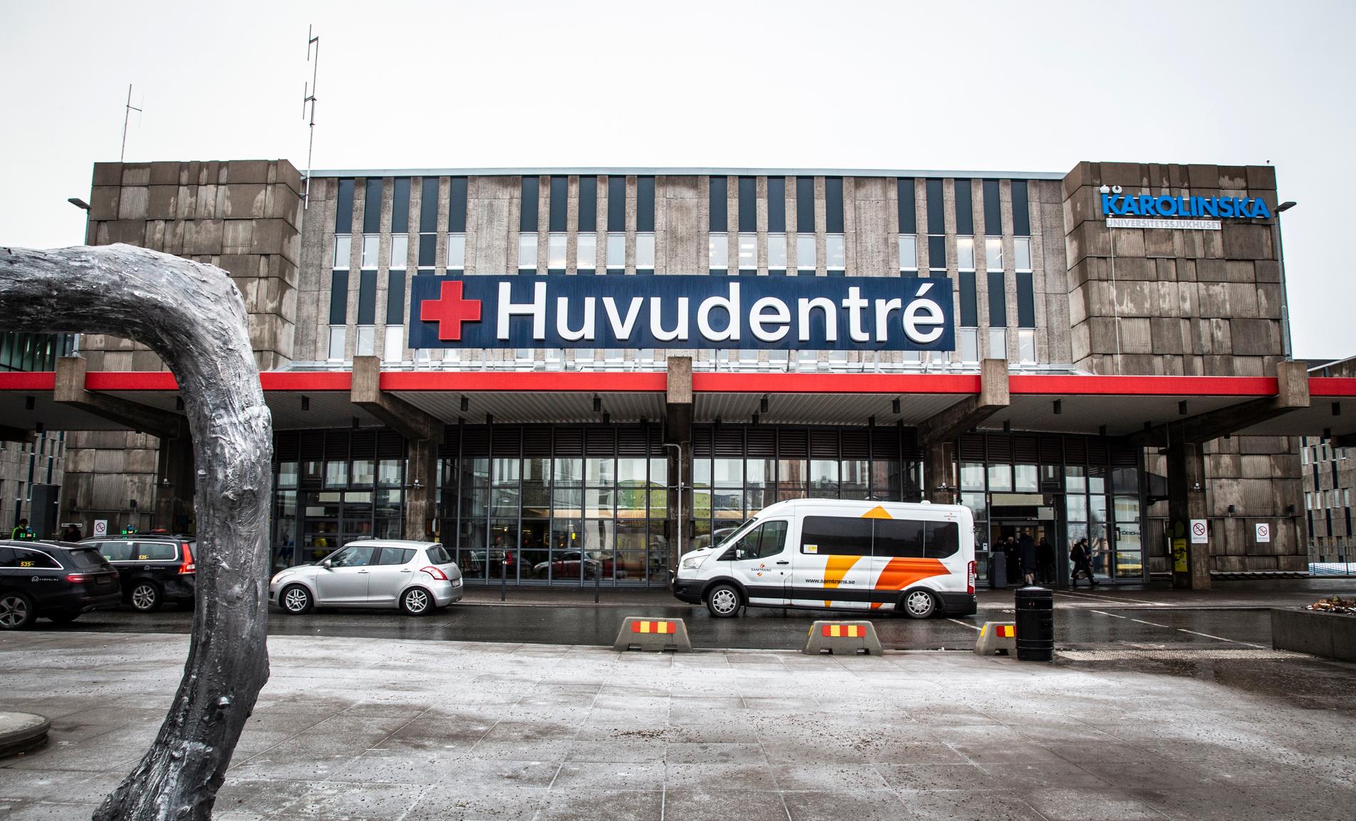 Karolinska sjukhuset i Huddinge utanför Stockholm.