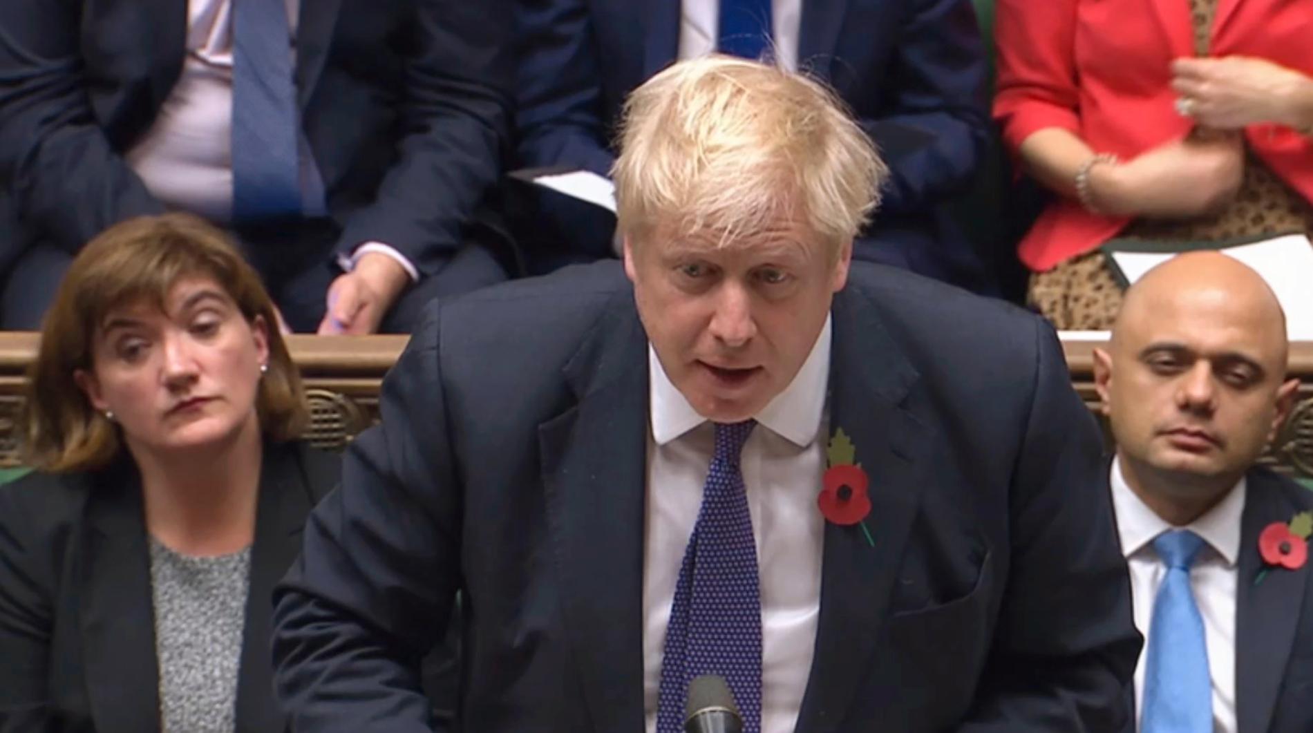 Storbritanniens premiärminister Boris Johnson hoppas på framgångar i ett nyval.