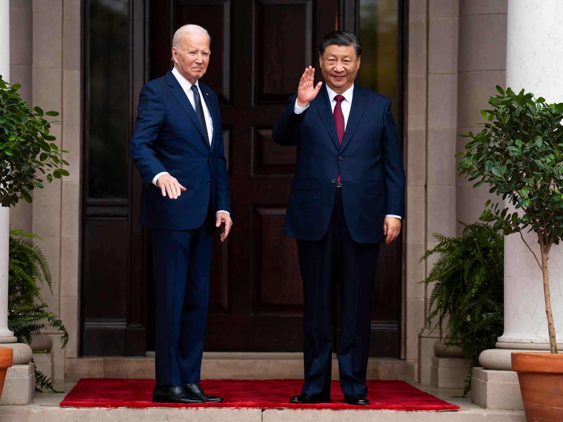 Spänd ton i samtal mellan Biden och Xi