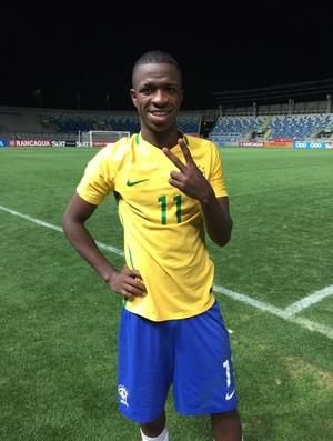 Vinicius Junior i brasilianska U17-dräkten.