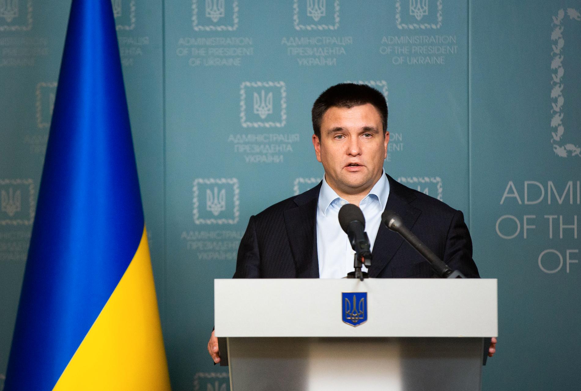 Ukrainas utrikesminister Pavlo Klimkin har också uttalat sig om händelsen. 