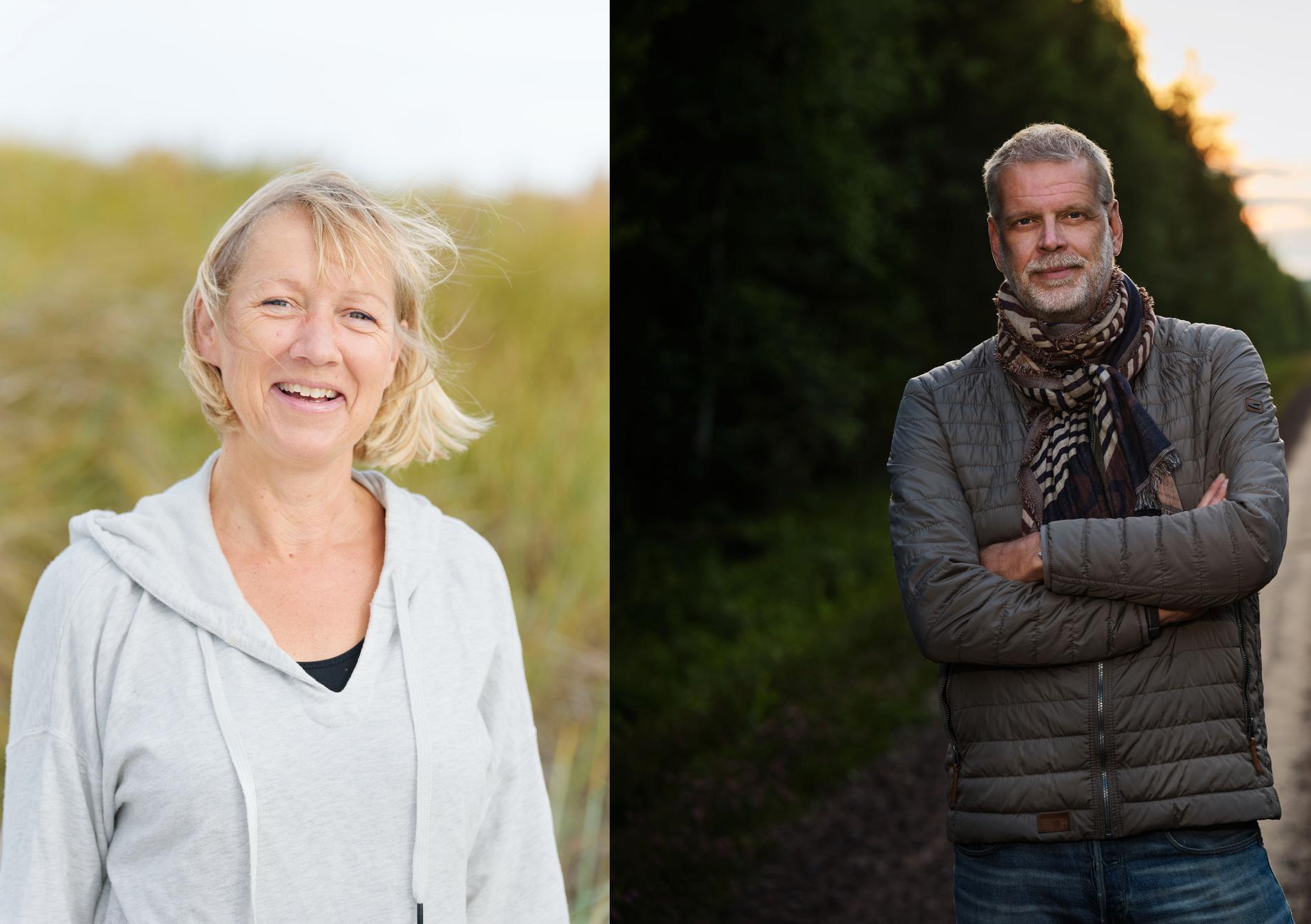 Camilla Ahlgren och Hans Rosenfeldt återförenas för att göra tv-serien "Vargasommar". Pressbild.