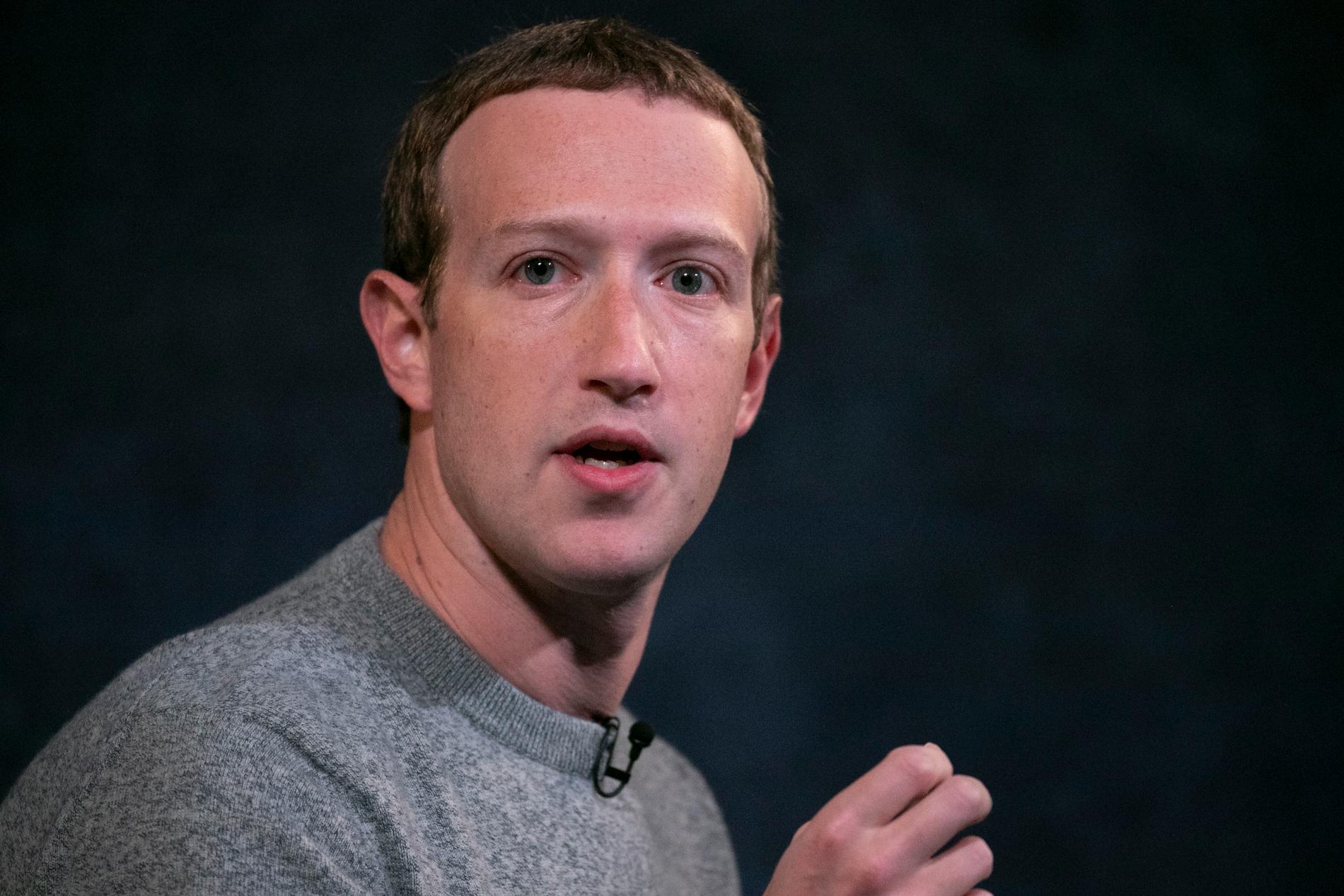 Facebook Metas vd Mark Zuckerberg.